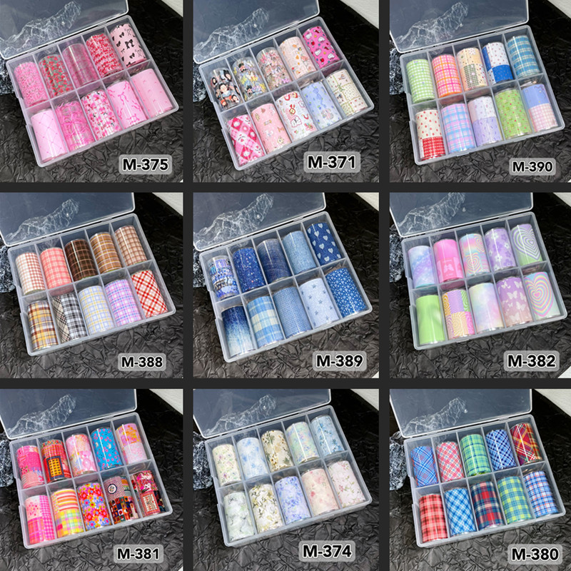 Nail Art Xmas - 10 Rolls New Design Fresh Nail
