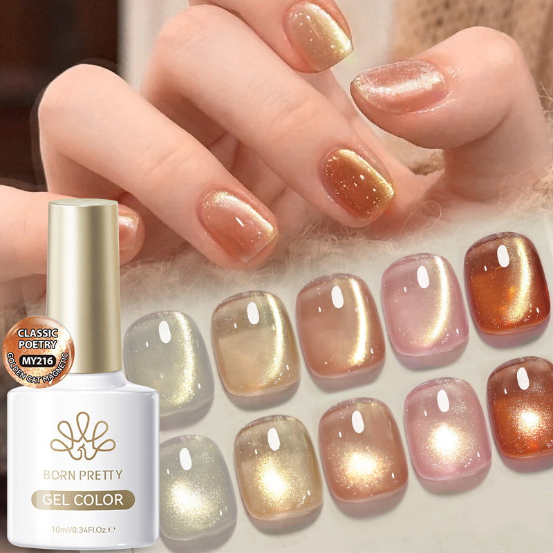 Nail Art Xmas - BORN PRETTY 10ml Pink Gold Cat