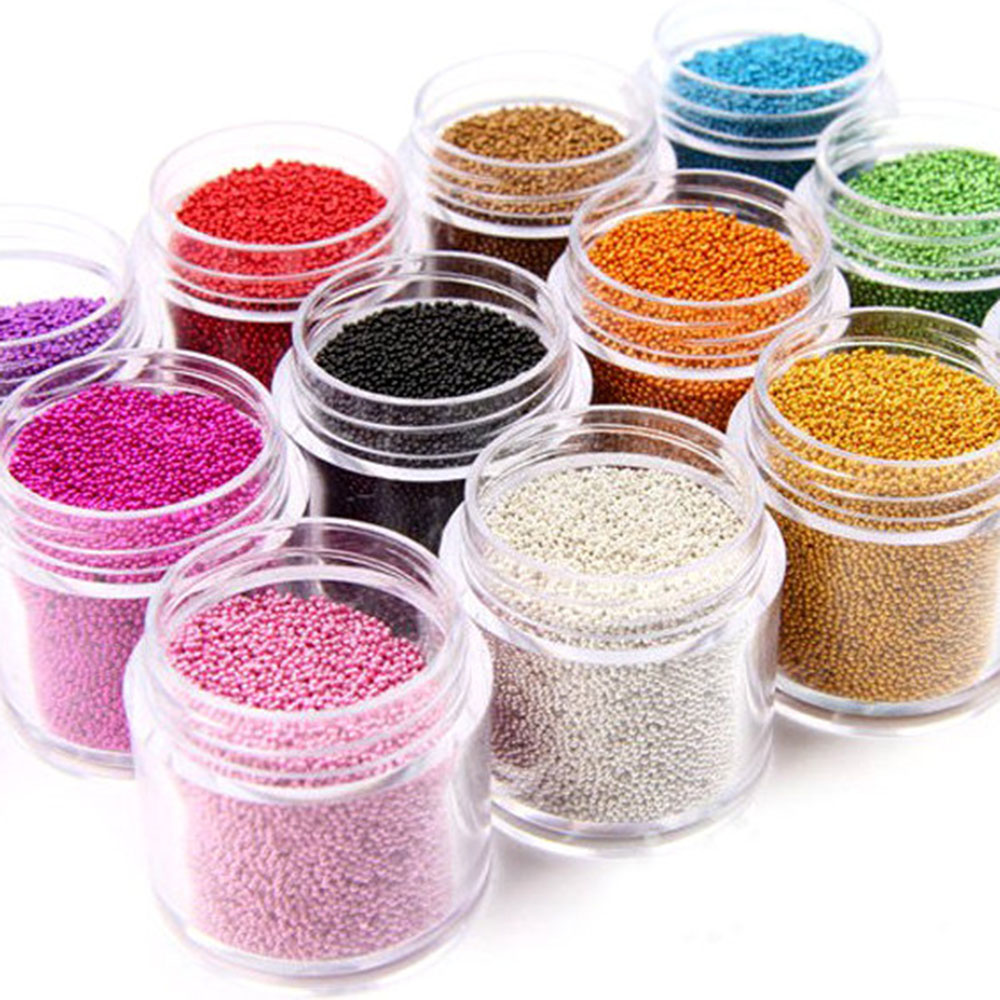 1 Bottle Caviar Nail Art Bead  - Nail Art Xmas ulasan dan harga