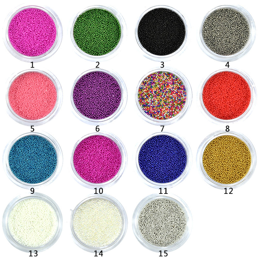 1 Bottle Caviar Nail Art Bead  - Nail Art Xmas ulasan dan harga