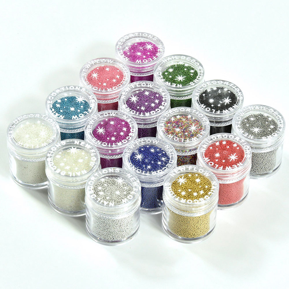 1 Bottle Caviar Nail Art Bead  - Nail Art Xmas ulasan dan harga