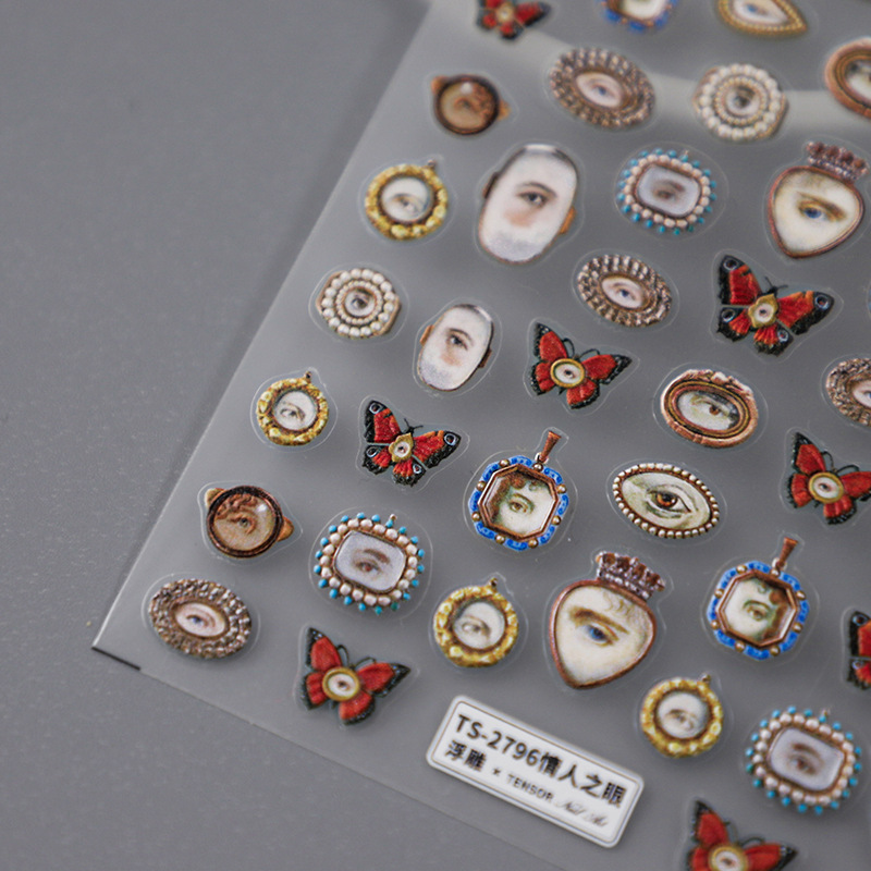 1pcs 5D Embossed Halloween Mix - Nail Art Xmas ulasan dan harga