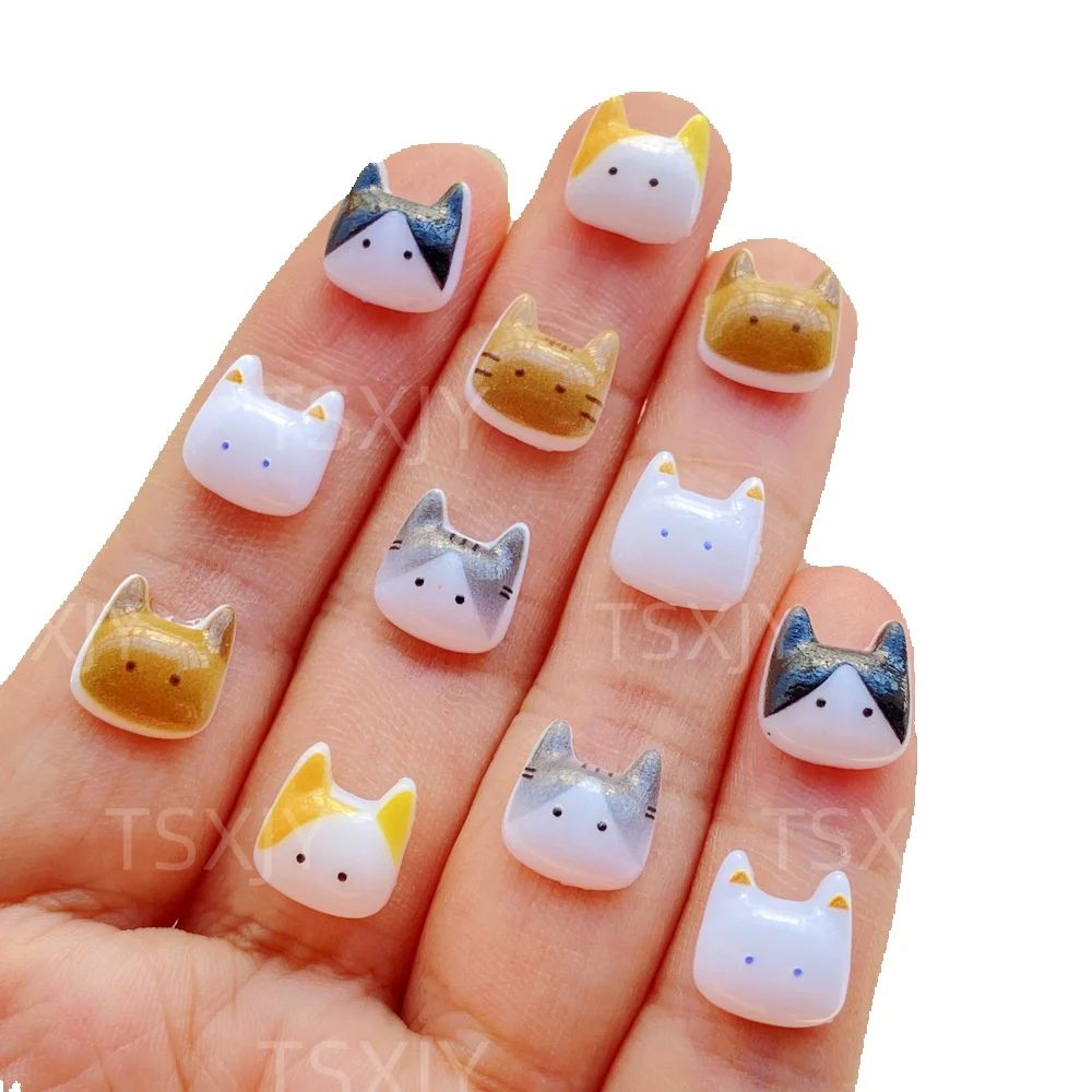 50pcs Cute Mini Cartoon Animal - Nail Art Xmas ulasan dan harga