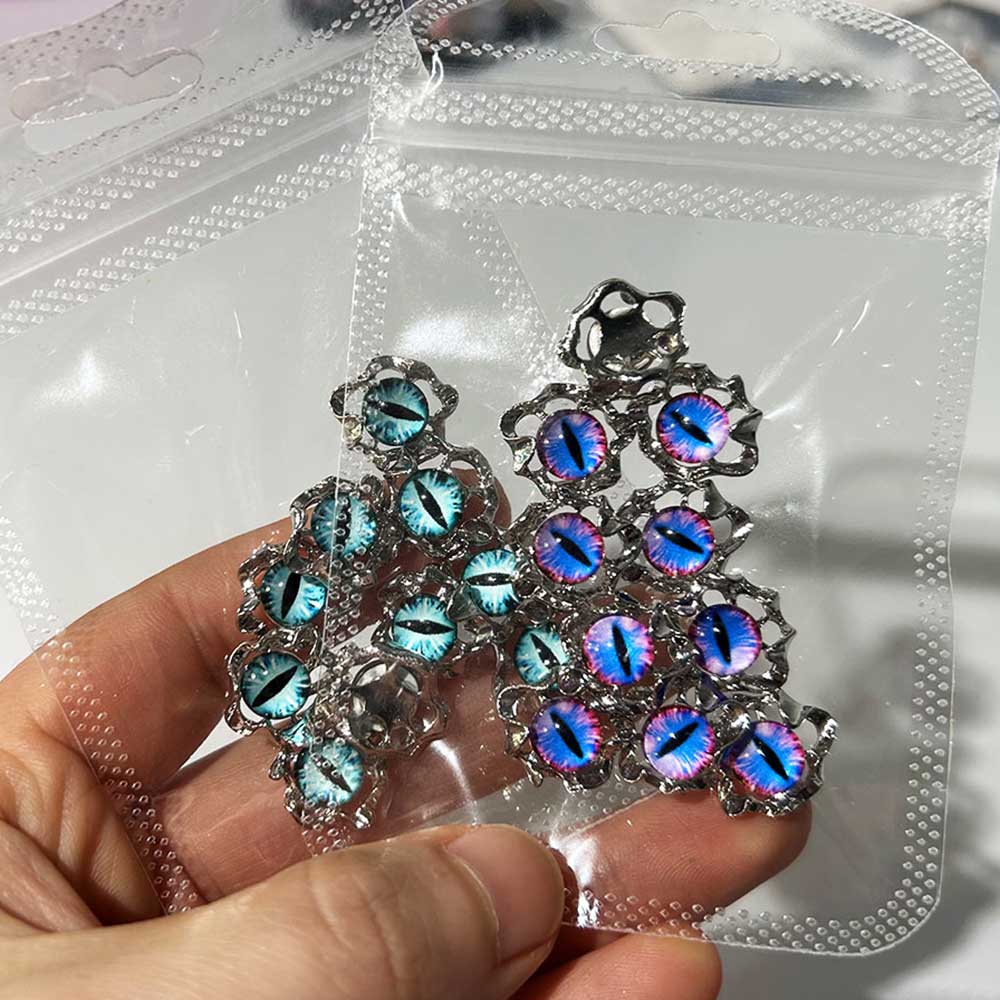 Aolly Y2K Devil Eye Nail Charm - Nail Art Xmas ulasan dan harga