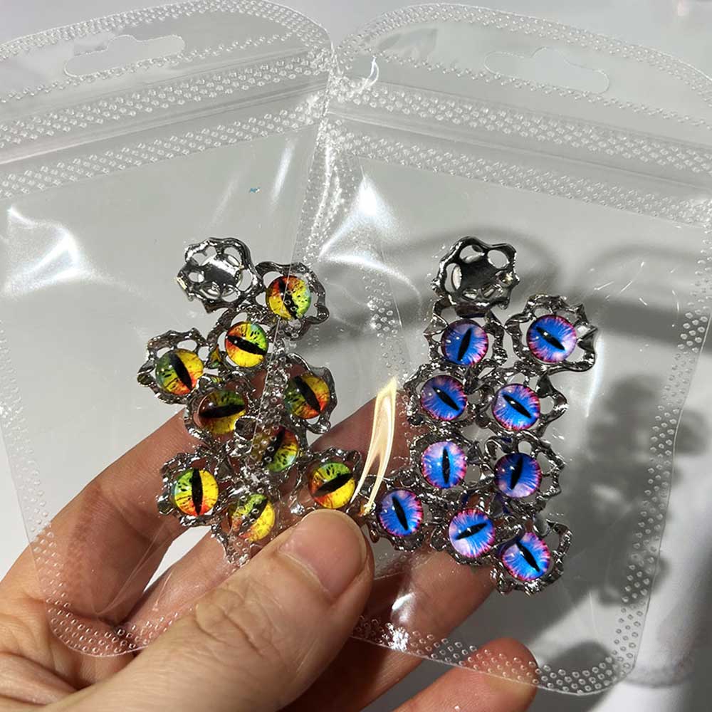 Aolly Y2K Devil Eye Nail Charm - Nail Art Xmas ulasan dan harga