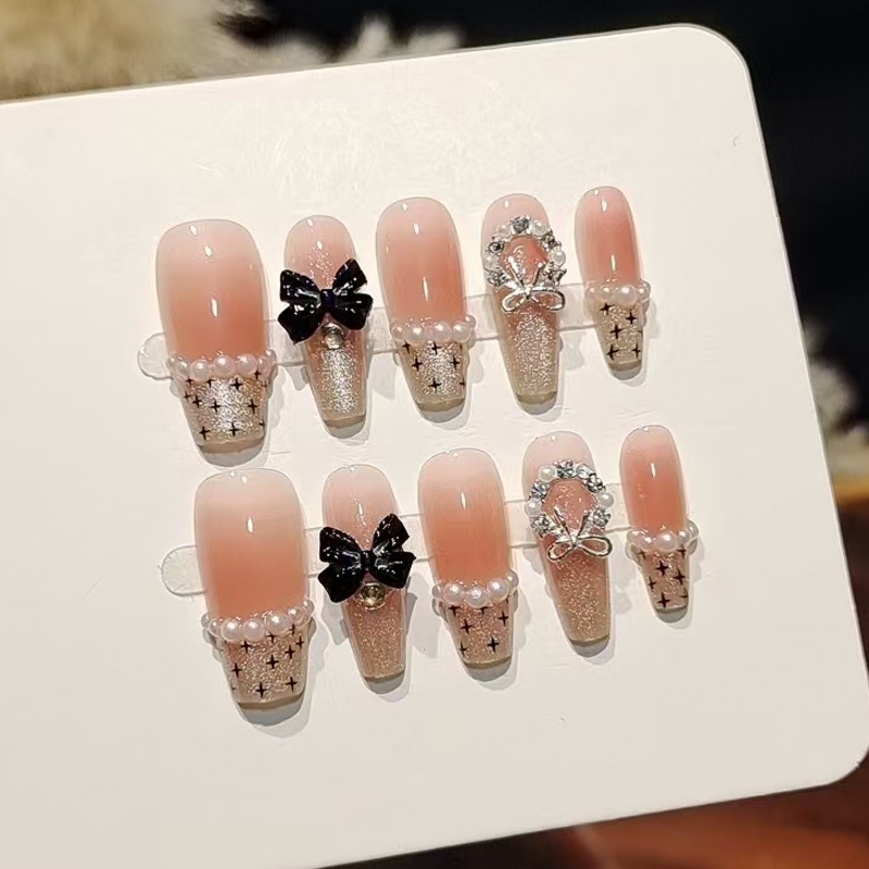 10Pcs French Sweet Cool Spicy  - Nail Art French Nails ulasan dan harga