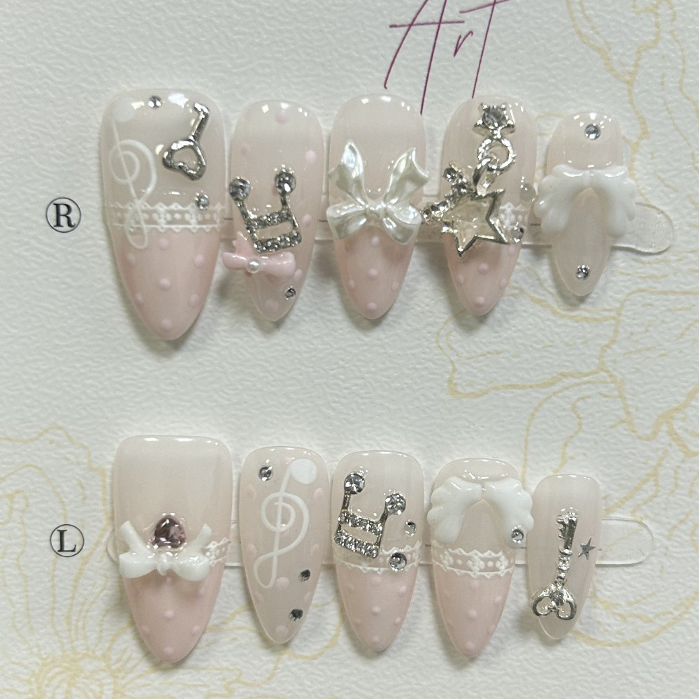 10 Pieces Retro Cute 3D Butter - Nail Art French Nails ulasan dan harga