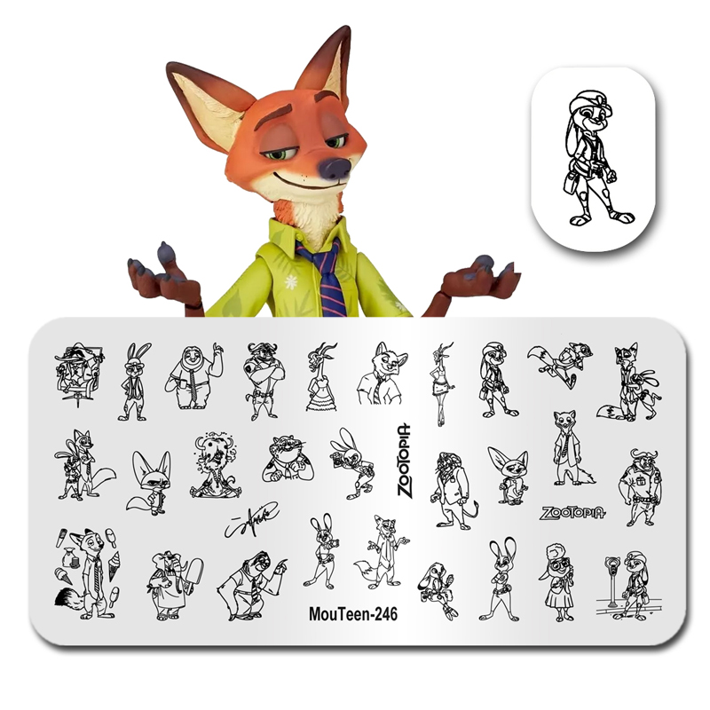 MouTeen-246 Disney Big Size Zo - Nail Art Zootopia ulasan dan harga