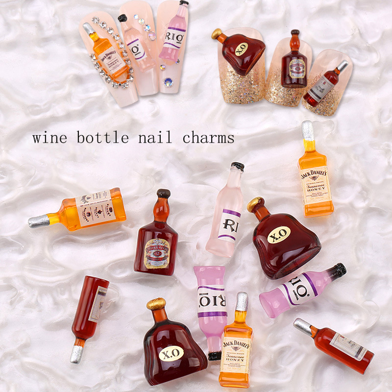 20*pcs New Wine Bottle Nail Ch - Nail Art Xmas ulasan dan harga