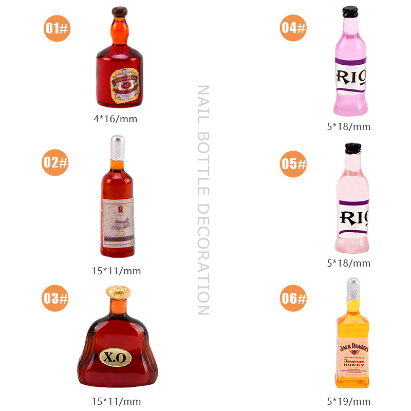 20*pcs New Wine Bottle Nail Ch - Nail Art Xmas ulasan dan harga