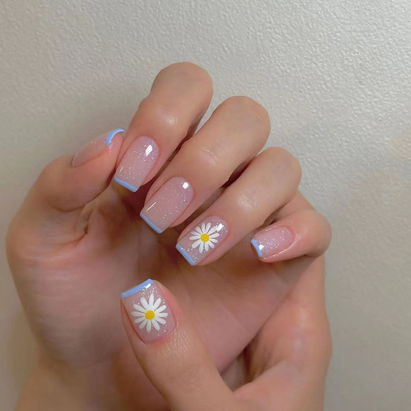 24ps/set Short Fake Nails for  - Nail Art French Nails ulasan dan harga