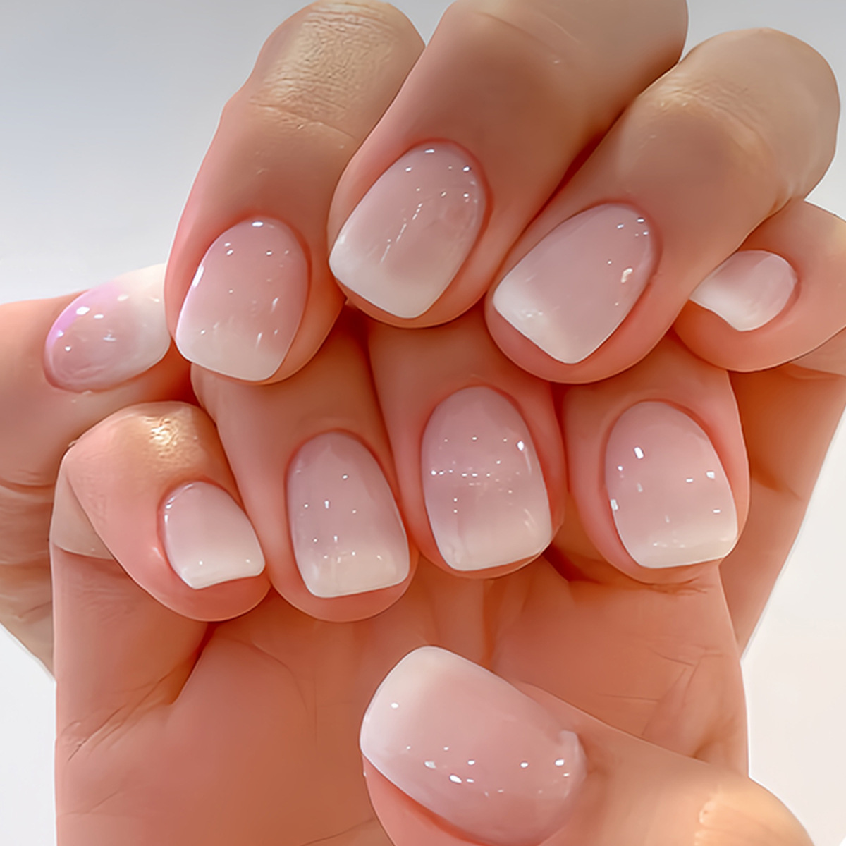 24Pcs Simple Ballet Glitter De - Nail Art French Nails ulasan dan harga